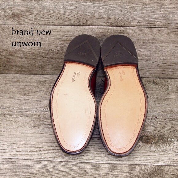 * NIB * $395 Allen Edmonds DAWSON 8.5 D Chili * Factory 2nds * add $15 new Trees main image 9